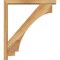 Ekena Millwork Imperial Block Rough Sawn Bracket w/ Offset Brace, Western Red Cedar, 4"W x 28"D x 32"H BKT0402X28X32IMP05RWR - alternate 3